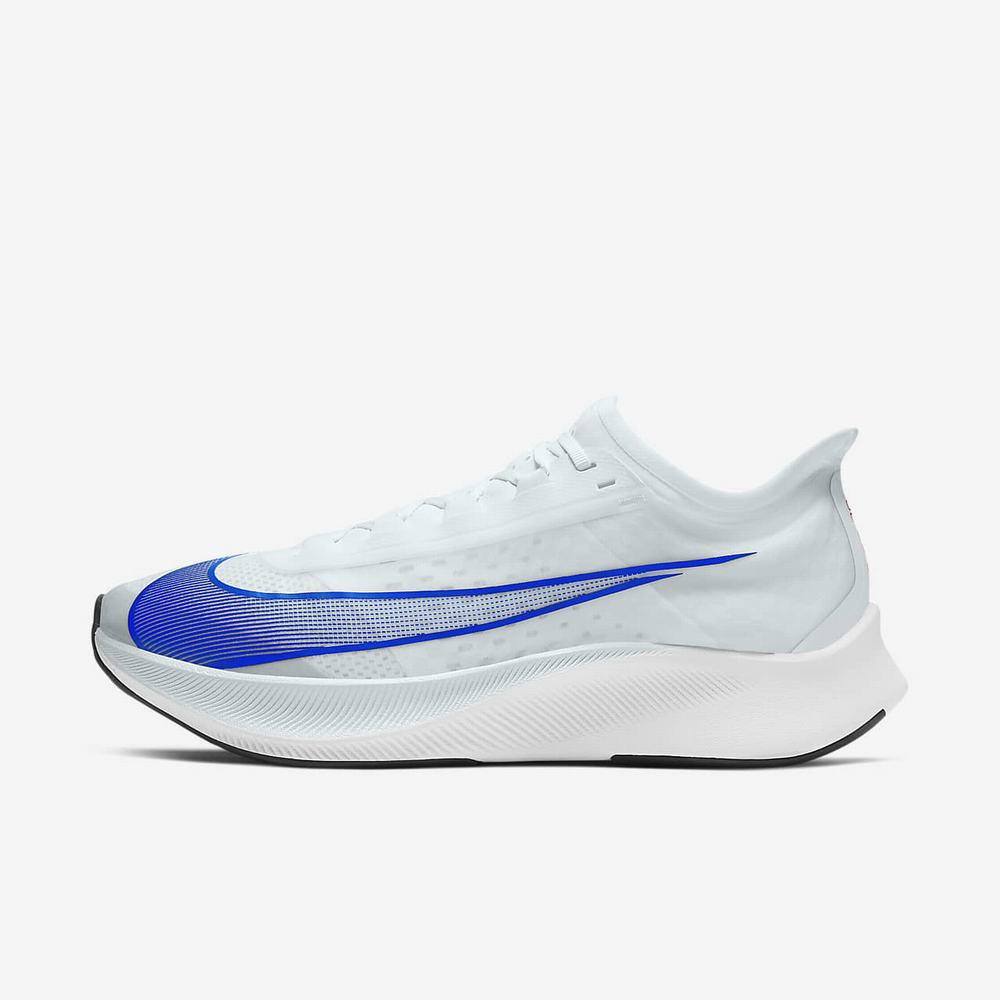 Chaussure De Running Nike Zoom Fly 3 Platine 3426-057 Pure Platinum/Bright Crimson/Black/Racer Blue Homme | WAU-14820454